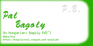 pal bagoly business card